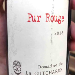 Pur Rouge 2018 - Domaine De La Guicharde - Arnaud & Isabelle Guichard