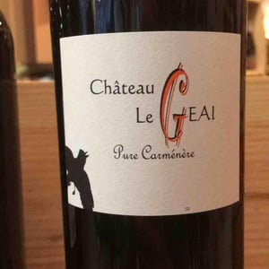 Pure Carménère Carmine - Château Le Geai - Henri Duporge 