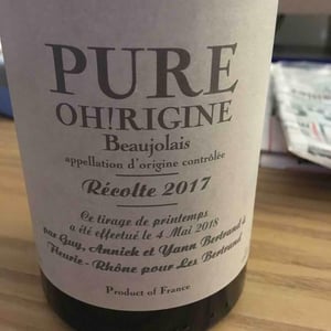 Pure Oh!Rigine - Les Bertrand - guy-annick-yann-bertrand