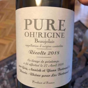Pure Oh!Rigine - Les Bertrand - Guy, Annick & Yann Bertrand 