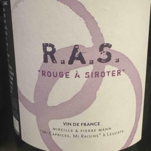 R.A.S. Rouge à Siroter - Mas des Caprices - mireille-pierre-mann