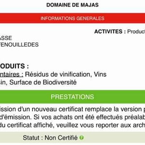 Ravin Des Sieurs - Domaine de Majas - Agnès & Alain Carrère 
