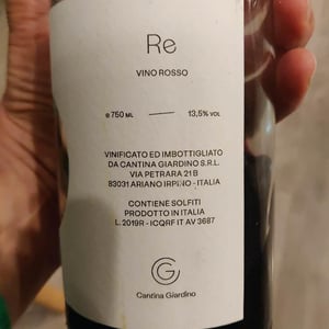 Re Rosso - Cantina Giardino - antonio-di-gruttola-daniela-de-gruttola