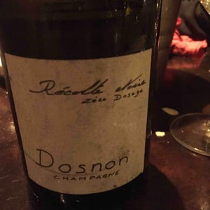 Récolte Noire Zéro Dosage - Champagne Dosnon - davy-dosnon