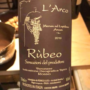 Rubeo - L'Arco Vini - Luca Fedrigo -2016