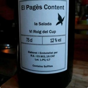 El Pagès Content Negre - Celler La Salada - Toni Carbó 