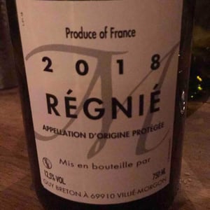 Regnié - Domaine Guy Breton - P'tit Max - Guy Breton 