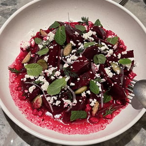 Balsamic Beets, Caper Berries, Peppermint And Feta Cheese - ita Madrid - 794412