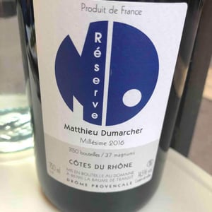 Domaine Matthieu Dumarcher - Matthieu Dumarcher - Réserve