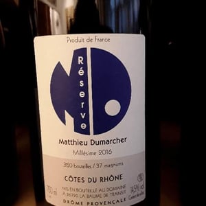 Réserve - Domaine Matthieu Dumarcher - Matthieu Dumarcher 