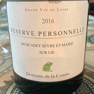 Réserve Personnelle - Domaine De La Combe - pierre-henri-gardais -2016