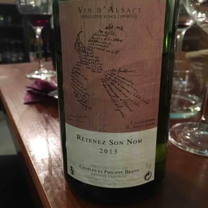 Retenez Son Nom - Domaine Brand & Fils - Philippe Brand 