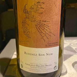 Retenez Son Nom - Domaine Brand & Fils - philippe-brand