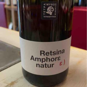 Retsina Amphore Natur - Tetramythos Winery - Τετράμυθος - panos-papayiannopoulos-aristos-spanos-eustatius-spanos