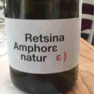 Retsina Amphore Natur - Tetramythos Winery - Τετράμυθος - Panos Papayiannopoulos, Aristos Spanos, Eustatius Spanos 