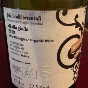 Ribolla Gialla - Marco Sara - Marco Sara 
