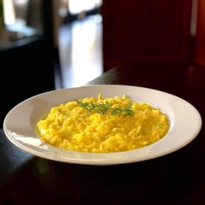 Rice Cream With Saffron Of Navelli And Lemon Zest - Sinosteria - 273154