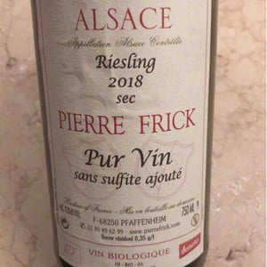 Riesling - Domaine Pierre Frick - Jean-Pierre, Chantal et Thomas Frick 