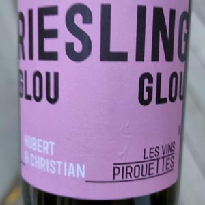 Riesling Glou Glou d'Hubert & Christian - Les Vins Pirouettes - Pierre Sanchez, Rémi Ségura & Xavier Couturier -2017