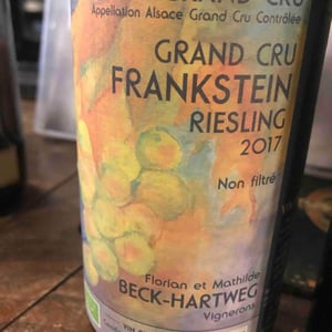 Riesling Grand Cru Frankstein - Florian & Mathilde Beck-Hartweg - florian-mathilde-beck-hartweg