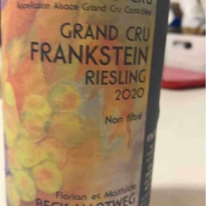 Riesling Grand Cru Frankstein - Florian & Mathilde Beck-Hartweg - Florian & Mathilde Beck-Hartweg 