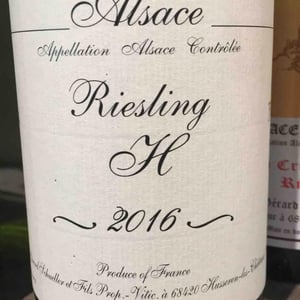 Riesling H - Gérard Schueller & Fils - Bruno Schueller 