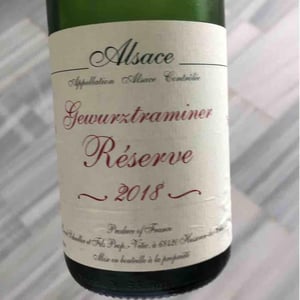 Riesling H - Gérard Schueller & Fils - Bruno Schueller 