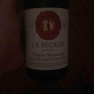 Riesling Kabinett Trocken Wallufer Walkenberg - J. B. Becker - Hans‑Josef Becker