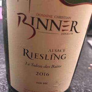 Riesling Le Salon des Bains 2016