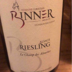 Riesling Les Salon des Bains - Domaine Christian Binner - Christian Binner et son équipe 