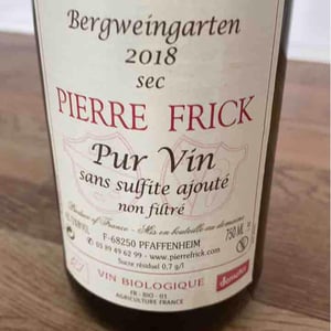 Domaine Pierre Frick - Jean-Pierre, Chantal et Thomas Frick - Riesling Macération