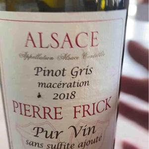 Domaine Pierre Frick - Jean-Pierre, Chantal et Thomas Frick - Riesling Macération