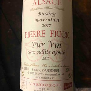 Riesling Macération - Domaine Pierre Frick - jean-pierre-chantal-et-thomas-frick