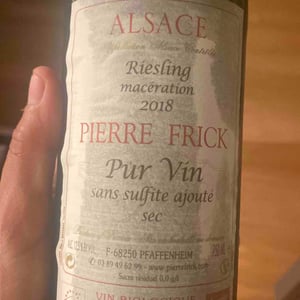 Riesling Macération - Domaine Pierre Frick - Jean-Pierre, Chantal et Thomas Frick 