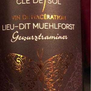 Riesling Macération Lieu-Dit Muehlforst - Domaine Clé de Sol - jean-simon-baltenweck-yannick-mignot