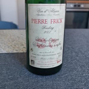 Riesling vinifié sans soufre - Domaine Pierre Frick - Jean-Pierre, Chantal et Thomas Frick -2007