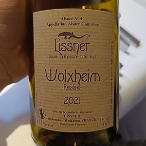 Riesling Wolxheim - Lissner - Bruno et Theo Schloegel 