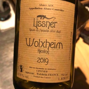 Riesling Wolxheim - Lissner - Bruno et Theo Schloegel 