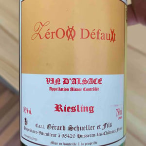 Riesling Zéroo Défault 2004 - Gérard Schueller & Fils - Bruno Schueller