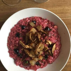 Risotto, Betteraves, Ail Noir, Shiitakes, Noix - La Cuiller en Bois - 425407