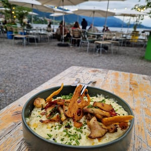 Risotto With Roasted Mushrooms - Quai Pasa Buvette - 788159