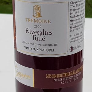 Rivesaltes Tuilé - Cellier de Trémoine - les-vignerons-de-tremoine