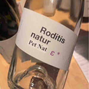 Roditis Natur Pet Nat - Tetramythos Winery - Τετράμυθος - Panos Papayiannopoulos, Aristos Spanos, Eustatius Spanos -2021