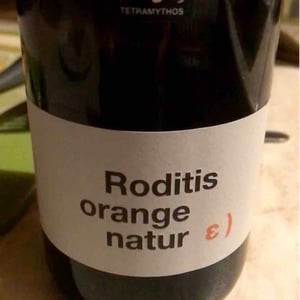 Roditis Orange Natur - Tetramythos Winery - Τετράμυθος - panos-papayiannopoulos-aristos-spanos-eustatius-spanos