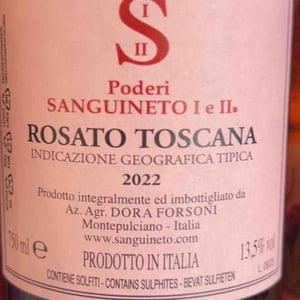 Rosato Toscana - Poderi Sanguineto - Dora Forsoni 
