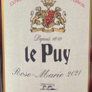 Rose-Marie - Château le Puy - Jean-Pierre & Pascal Amoreau 