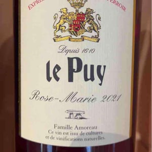 Rose-Marie - Château le Puy - Jean-Pierre & Pascal Amoreau 
