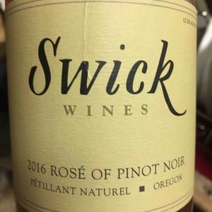 Rosé of Pinot Noir Pétillant Naturel 2016