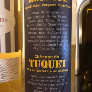 Rosette - Chateau du Tuquet - Elisabeth & Olivier Dameron Branchau -2018