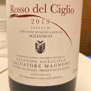 Rosso del Ciglio Cilento Aglianico Dop - Azienda Agricola Salvatore Magnoni - Salvatore Magnoni 